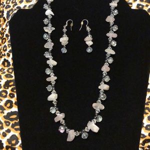 Necklace and earrings set